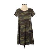 Z Supply Casual Dress - A-Line: Green Camo Dresses - Women's Size Small