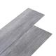 vidaXL Self-adhesive PVC Flooring Planks Laminate Floor Title Hardware Home Indoor Building Material Carpet 2.51 mÂ² 2 mm Matt Wood Grey