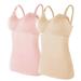Womens Nursed Tank Tops Built In Bra Top For Breastfeeding Maternity Camisole Brasieres 2PC With 4PC Pads