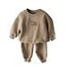 ZHAGHMIN T-Shirt And Shorts Set Baby Girls Boys Autumn Bear Cotton Long Sleeve Long Pants Hoodie Sport Pants Set Outfits Clothes Boys Outfits 4 Months 4 Month Old Boy Outfits Winter Jacket Baby Boy