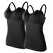 Womens Nursed Tank Tops Built In Bra Top For Breastfeeding Maternity Camisole Brasieres 2PC With 4PC Pads