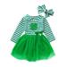 2Pcs Toddler Baby Kids Girls St.Patrick s Day Clothes Party Princess Tutu Dress