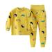 ZHAGHMIN Toddler Boy Clothes 4T Toddler Girls Boys Baby Soft Pajamas Toddler Cartoon Prints Hight Waist Long Sleeve Kid Sleepwear Sets New Born Baby Boy Gift Boy Size 7 Clothes 4 Piece Fall Outfits