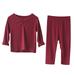 ZHAGHMIN Baby Girl Gifts 3-6 Months Baby Girls Boys Autumn Solid Cotton Long Sleeve Long Pants Tops Set Outfits Clothes Nation Clothes For Teens Girls Top And Pants Set Baby Registry Must Haves For