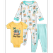 Koala Baby Newborn Baby Girls and Boys Pants Set - 3 Piece Sleep n Play Bodysuit and Pants (0-9M)