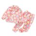 ZHAGHMIN Summer Baby Boy Outfit Toddler Girls Boys Winter Long Sleeve Cartoon Sleepwear Pajamas Button Tops Pants 2Pcs Outfits Clothes Set 3 Month Old Boys Clothes Clothes Baby Boy Baby Boy Layering