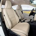 EKR Custom Fit RAV4 Car Seat Covers for Toyota RAV4 LE 2013 - 2018(NOT for Hybrid)-Full Set Leather (Beige)
