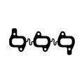 Exhaust Manifold Gasket - Compatible with 2009 - 2010 Audi Q7 AWD 3.0L V6 CATA 24-Valve Turbocharged DOHC Diesel