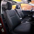 EKR Custom Fit RAV4 Car Seat Covers for Toyota RAV4 LE 2013 2014 2015 2016 2017 2018 (NOT for Hybrid) - Full Set Leather (Black)