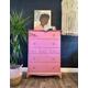 Stag Chest of Drawers in Pink Tall Boy Sideboard