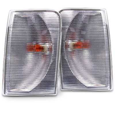 Bestprice 2x Blinkleuchte vorne weiß mit Lampenträger [Hersteller-Nr. 10420157] für VW