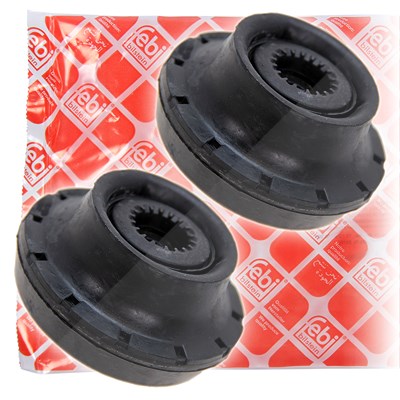 Febi Bilstein 2x Domlager inkl. Wälzlager vorne [Hersteller-Nr. 01117] für Seat, VW, Ford