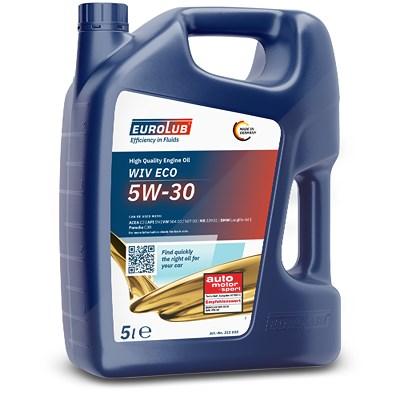 Eurolub 5 L WIV ECO SAE 5W/30 [Hersteller-Nr. 211005] für Acura, Alfa Romeo, Alpina, Aston Martin, Audi, Bentley, BMW, Buick, Cadillac, Chevrolet, Chr Image