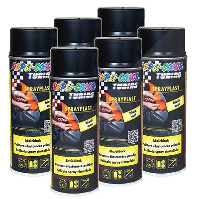 Dupli Color 6x 400ml Sprayplast schwarz matt [Hersteller-Nr. 388033] Image