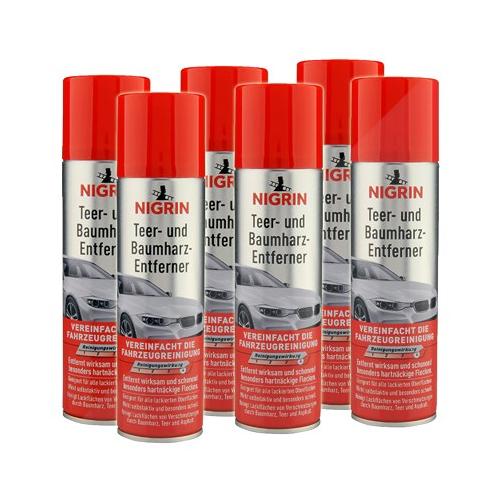 Nigrin 6x 250ml Teer- und Baumharz-Entferner 74023