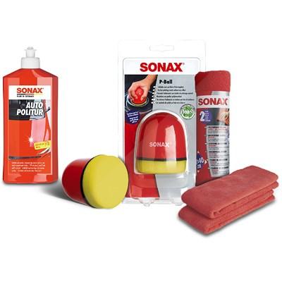 Sonax 1x 500ml AutoPolitur + P-Ball+ 2x MicrofaserTücher [Hersteller-Nr. 10820097] Image
