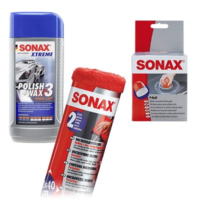 Sonax 1x 500ml XTREME Polish & Wax 3 + P-Ball+ 2x Tücher [Hersteller-Nr. 10820116] Image
