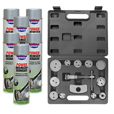 Enva Bremskolbenrücksteller 13-tlg + 3 l Bremsenreiniger [Hersteller-Nr. 10872237] Image