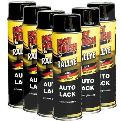 Fast Finish 6x 500ml RALLYE Lack -schwarz glänzend [Hersteller-Nr. 292835] Image