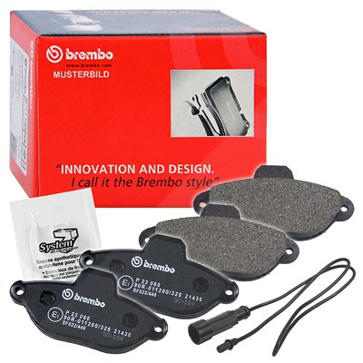 Brembo Bremsbelagsatz Vorderachse [Hersteller-Nr. P23128] für Lancia