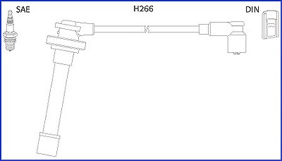Hüco Zündleitungssatz [Hersteller-Nr. 134521] für Nissan Image