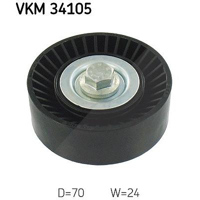 Skf Umlenk-/Führungsrolle, Keilrippenriemen [Hersteller-Nr. VKM34105] für Ford, Mazda Image