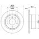 Hella Bremsscheibe Hinterachse Voll [Hersteller-Nr. 8DD355104-821] für BMW