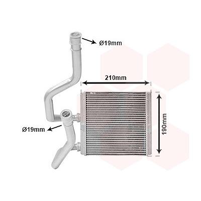 Van Wezel Wärmetauscher, Innenraumheizung [Hersteller-Nr. 13016700] für Nissan Image