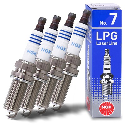 Ngk 4x Zündkerze LG Laser Line 7 [Hersteller-Nr. 1640] für Citroën, Fiat, Hyundai, Infiniti, Kia, Lancia, Nissan, Peugeot Image
