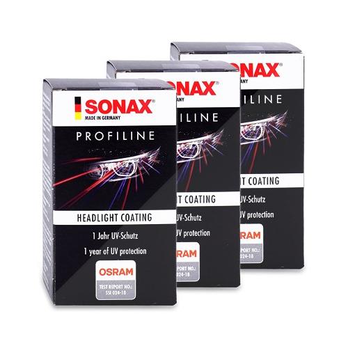 Sonax 3x 50 ml Profiline HeadlightCoating UV-Schutz