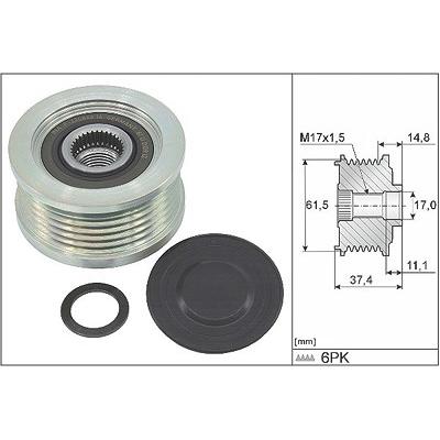 Schaeffler Ina Generatorfreilauf [Hersteller-Nr. 535034810] für Fiat, Lancia Image