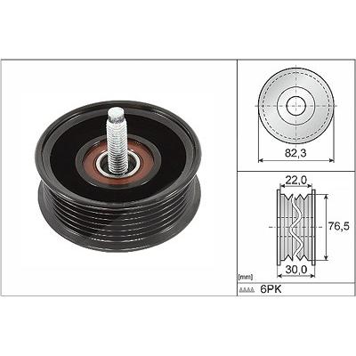 Schaeffler Ina Umlenk-/Führungsrolle, Keilrippenriemen [Hersteller-Nr. 532092210] für Jaguar, Land Rover Image
