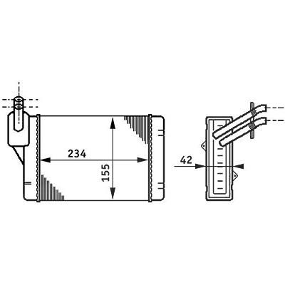 Mahle Wärmetauscher, Innenraumheizung [Hersteller-Nr. AH71000S] für Audi, Seat, Skoda, VW Image