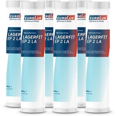 Eurolub 6x 400g Lagerfit EP 2 LA [Hersteller-Nr. 709400] Image