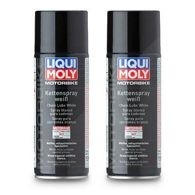 Liqui Moly 2x 400 ml Motorbike Kettenspray weiß [Hersteller-Nr. 1591] Image