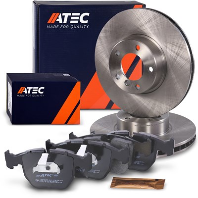 Atec Bremsscheiben + Bremsbeläge Vorderachse Belüftet [Hersteller-Nr. 40576111] für BMW