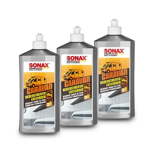 Sonax 3x 500 ml CARAVAN RegenstreifenEntferner [Hersteller-Nr. 07182000]