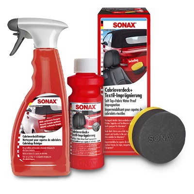 Sonax 500 ml Cabrioverdeck Reiniger + 250 ml TextilImprägnierung + Schw [Hersteller-Nr. 03092000] Image