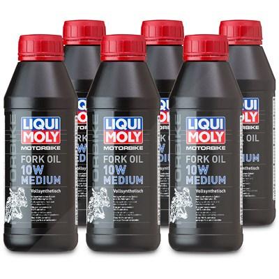 Liqui Moly 6x 500 ml Motorbike Fork Oil 10W medium [Hersteller-Nr. 1506] Image