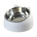 Pet Feeder Raised Food Feeder Neck Protective Bowl Pet Supplies Anti Slip Metal White