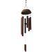 Vistreck Bamboo Coconut Shell Wind Chimes Outdoor Bamboo Wind chimes for Home Courtyard and Garden Decoration Dark Colored Coconut Shell 6 Tubes