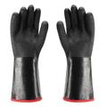 Wovilon Oven Mitts Grill Bbq Gloves Heat Resistant Cooking Barbecue Gloves Waterproof Grilling Gloves For Fryer Baking Oven Oil Resistant Neoprene Coating With Long Sleeve