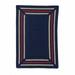 Colonial Mills Pavetta Indoor Outdoor Braided Rug Navy 15x20 12 x 15 Rectangle