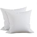 Elegant Comfort 2-PACK Pillow Inserts 20 x 20 inch - Poly-Cotton Shell with Siliconized Fiber Filling - Squared Decorative Pillows for Couch and Bed Made in USA 20 x 20 inch