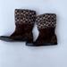 Coach Shoes | Coach Tatum Signature C Fleece And Suede Ankle Boots Sz. 8 | Color: Brown/Tan | Size: 8