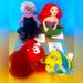 Disney Toys | Disney Store Nwt Vintage 1990’s The Little Mermaid Ben Bag Plush Collection Of 4 | Color: Purple/Red | Size: 5.5”-8”