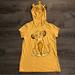 Disney Tops | Disney The Lion King Short Sleeve Simba T-Shirt Hoodie Junior’s Sz M | Color: Gold | Size: Mj