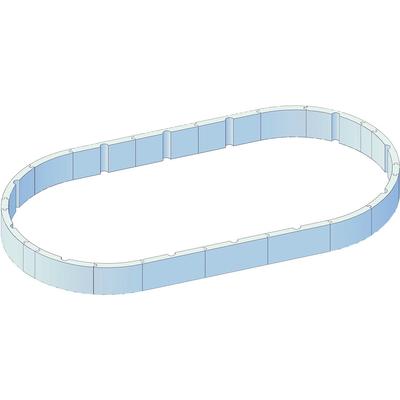 Poolwandisolierung KWAD "Protector T60", weiß, Polystyrol, Bauplatten, für Ovalformbecken der Größe 490x360x132 cm Image