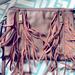 Jessica Simpson Bags | Jessica Simpson Fringe Crossbody | Color: Brown/Gold | Size: 9x11 Inches