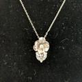 Kate Spade Jewelry | (#111) Nwot Kate Spade White Gold Toned Petite Floral Design Necklace | Color: Silver | Size: Os